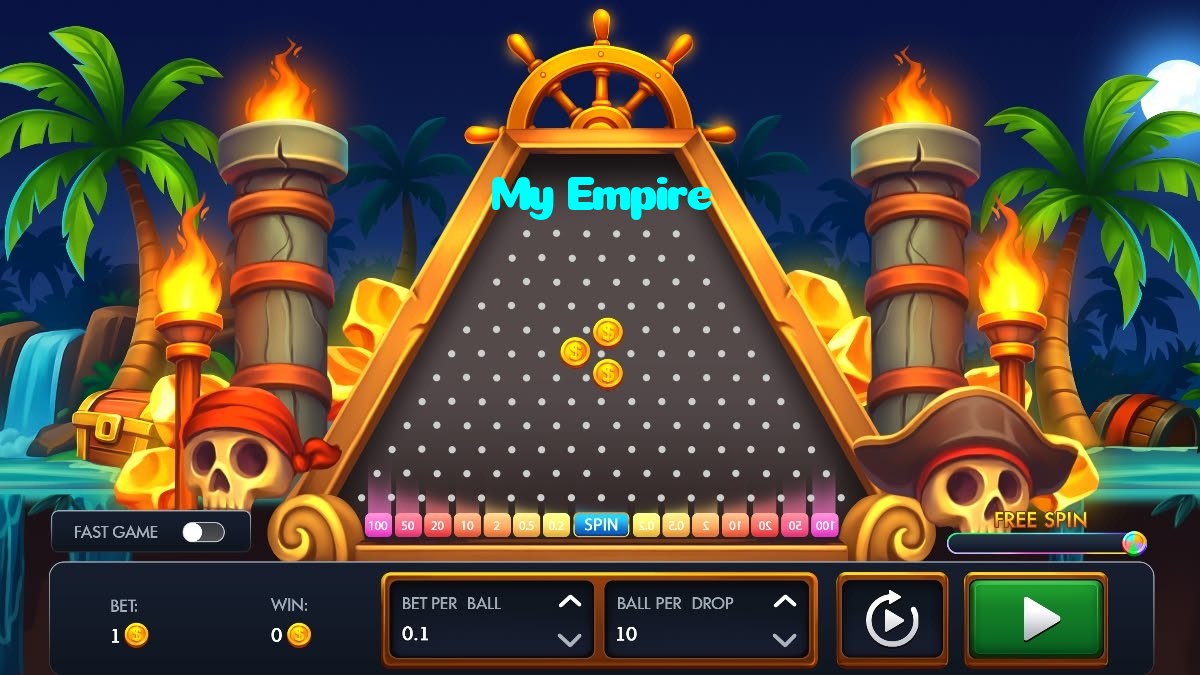 My Empire casino presented on mobile device in Pakistan with slots and live games